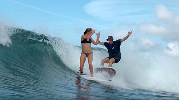 Jamie O'Brien Takes Cystic Fibrosis Patient on Surf Trip of Her Dreams